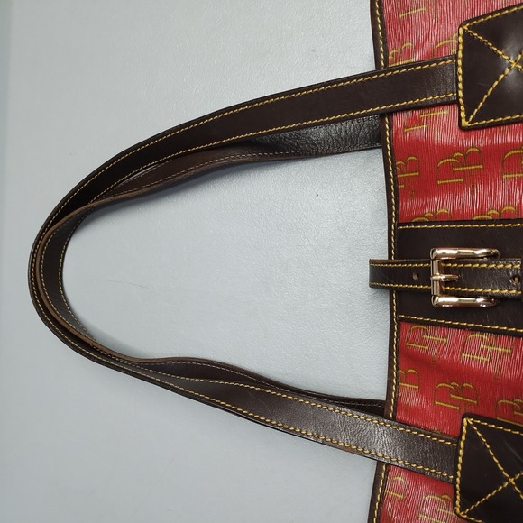Dooney & Bourke Tote Handbag Womens‎ Multi All Over Logo Print Buckle Closure - Picture 7 of 14